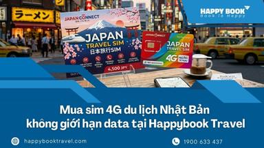 Mua Sim 4g Du Lịch Nhật Bản Không Giới Hạn Data – Có Ngay Tại Happybook Travel
