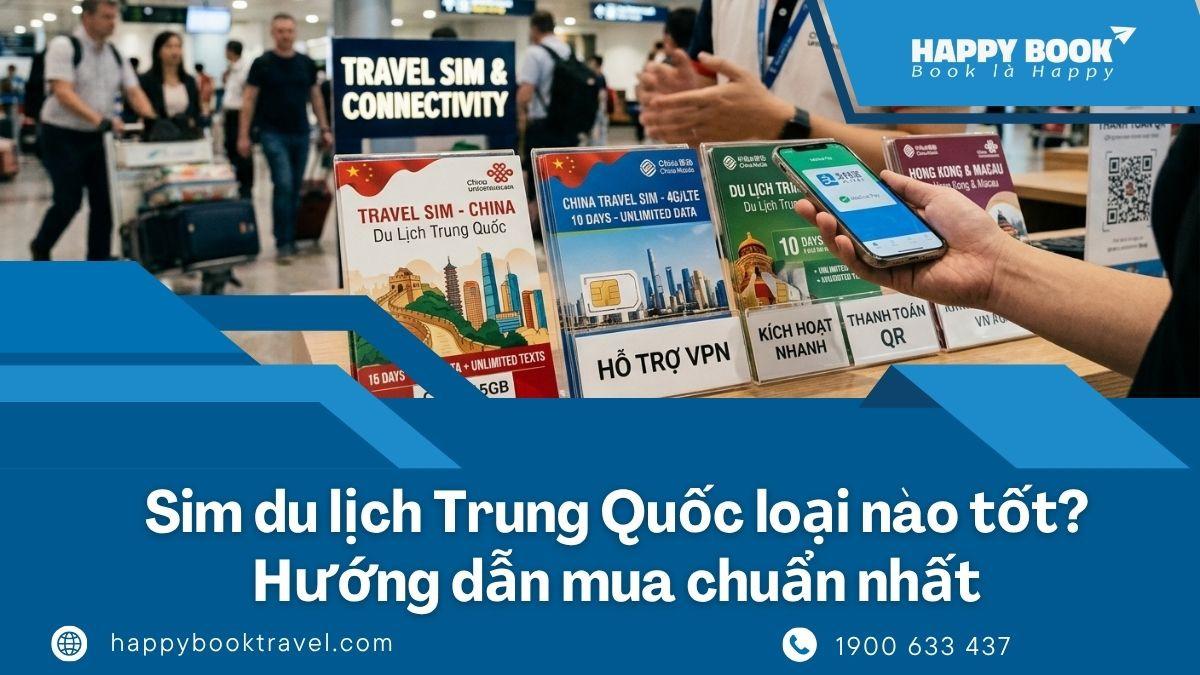 Sim Du Lịch Trung Quốc Loại Nào Tốt? Hướng Dẫn Mua Chuẩn Nhất | HappyBook Travel