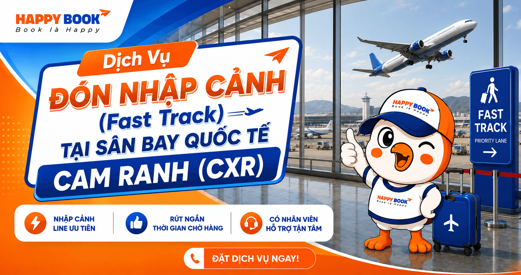 Dịch vụ Đón nhập cảnh (Fast Track) tại Sân bay Quốc tế Cam Ranh (CXR)