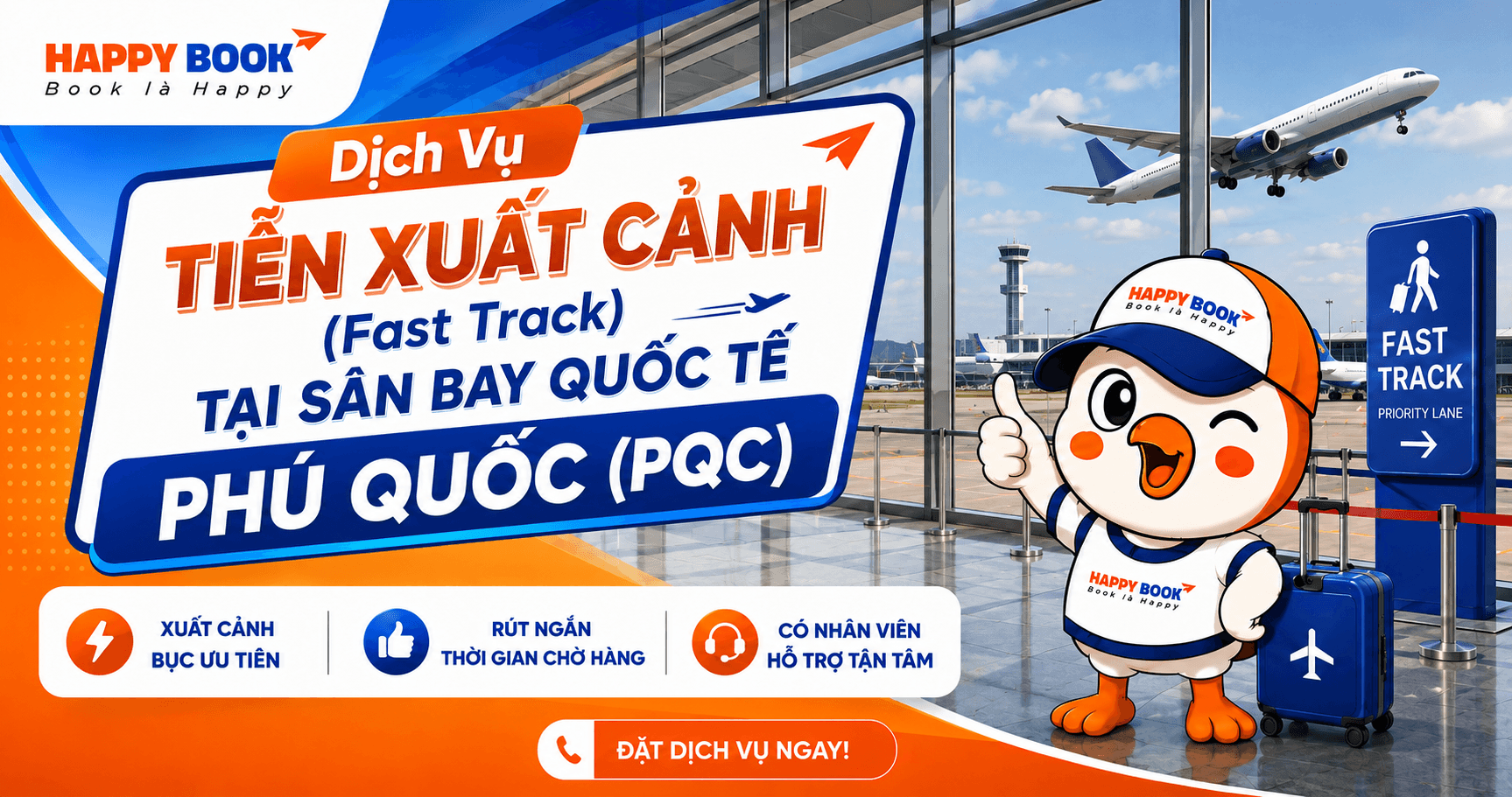 Combo Sân bay Phú Quốc - Tiễn xuất cảnh & Phòng chờ SH Premium