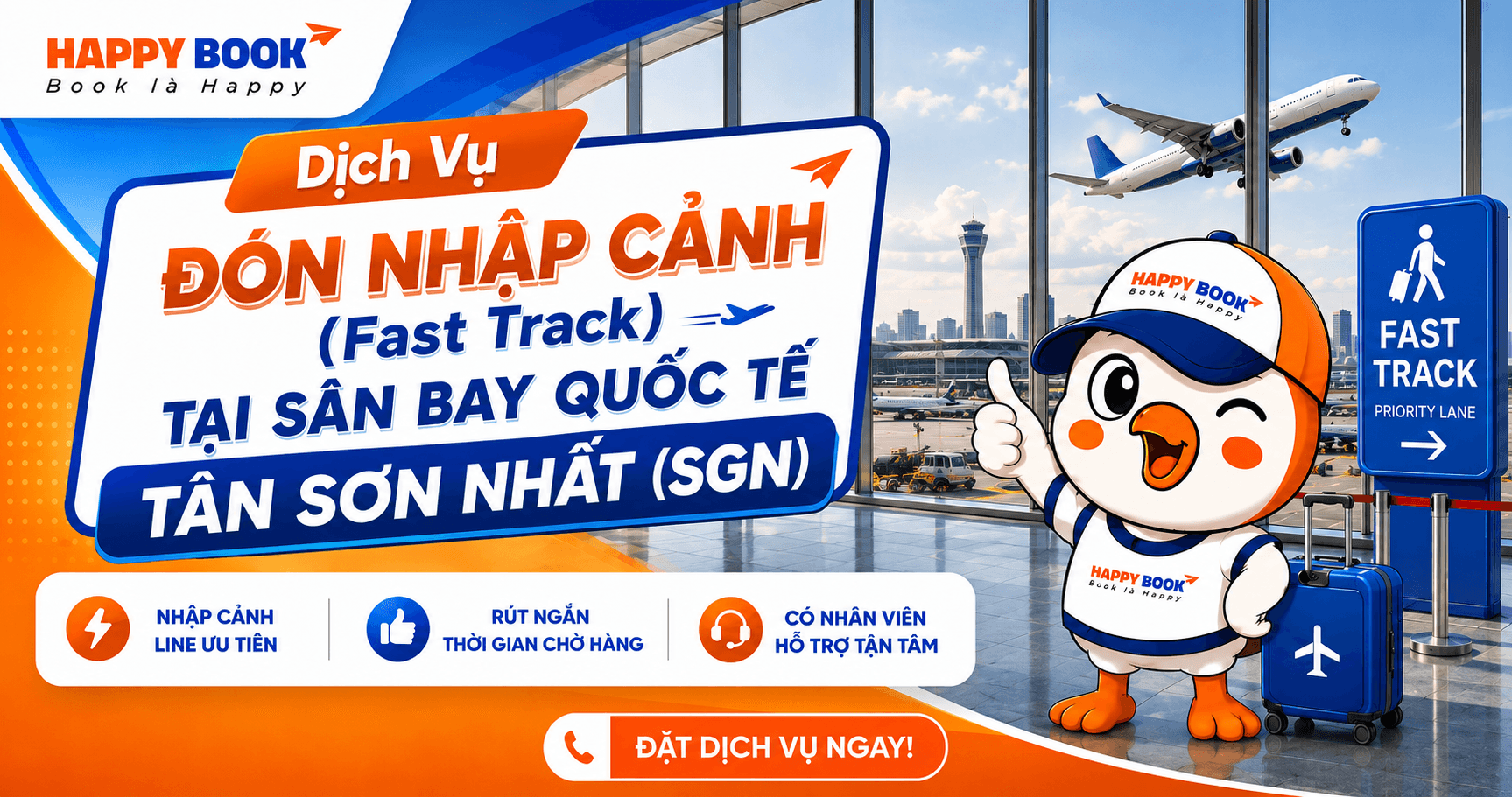Dịch vụ Đón nhập cảnh (Fast Track) tại Sân bay Quốc tế Tân Sơn Nhất (SGN)